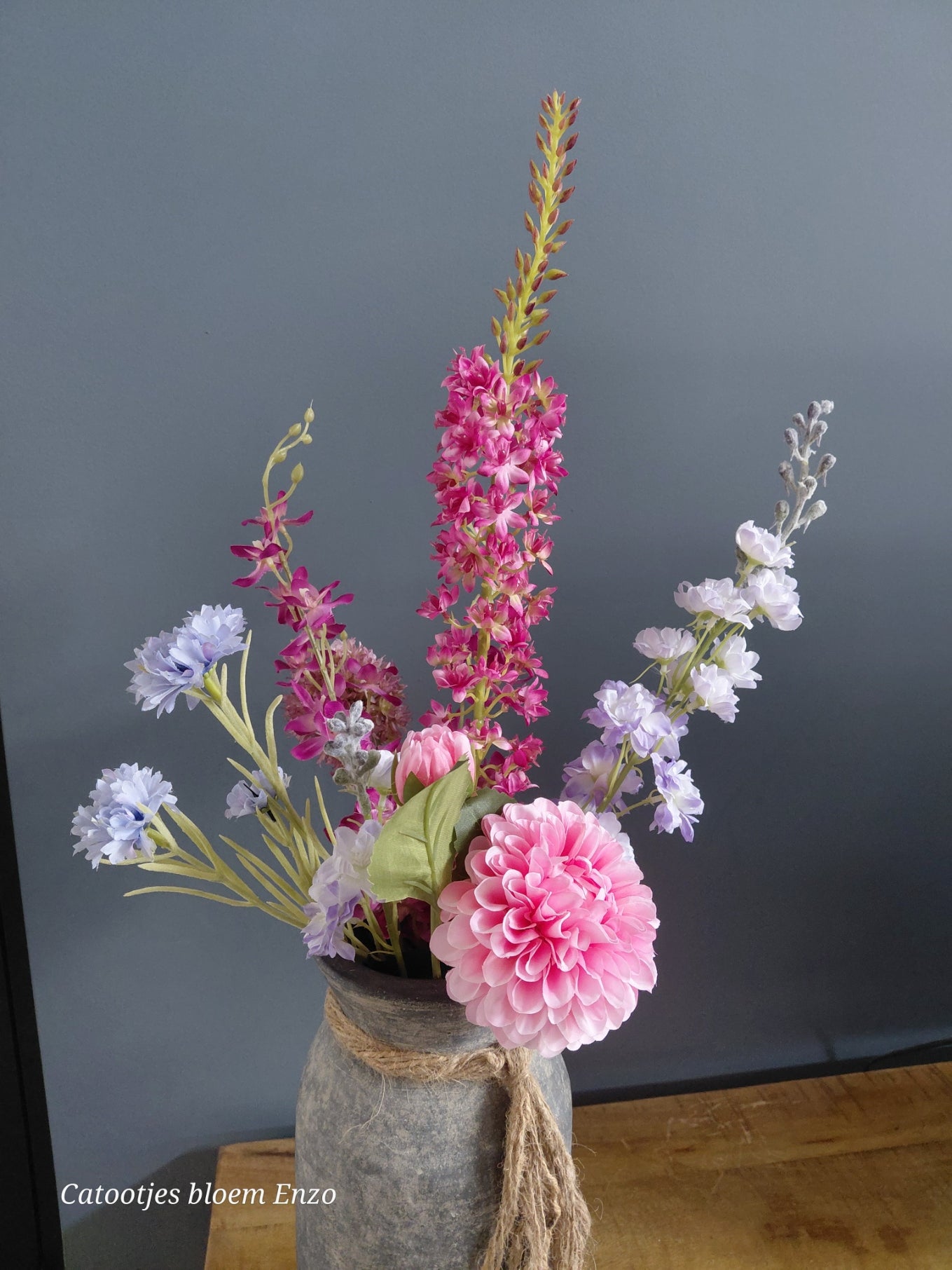 Zijdenboeket Roze /Paars
