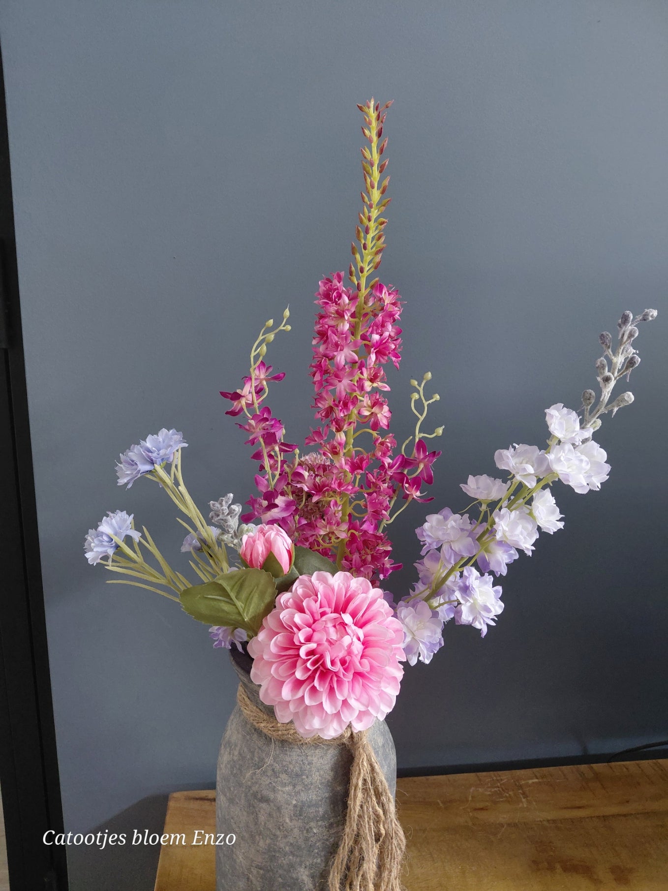 Zijdenboeket Roze /Paars