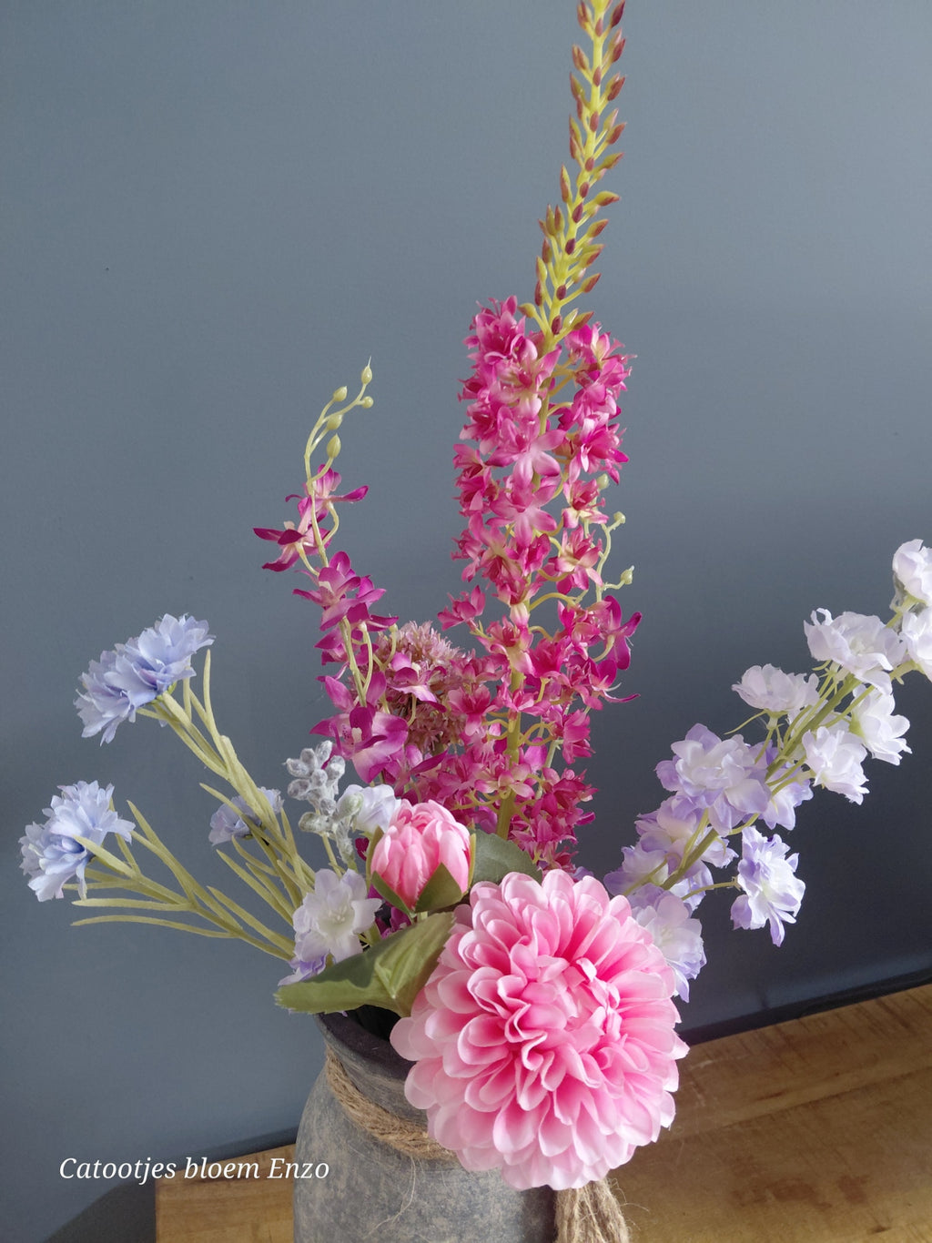 Zijdenboeket Roze /Paars