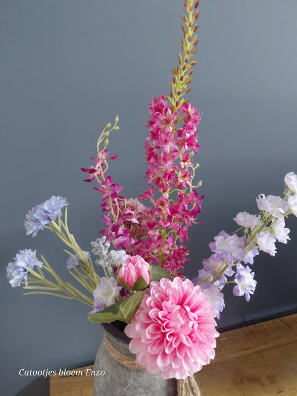 Zijdenboeket Roze /Paars