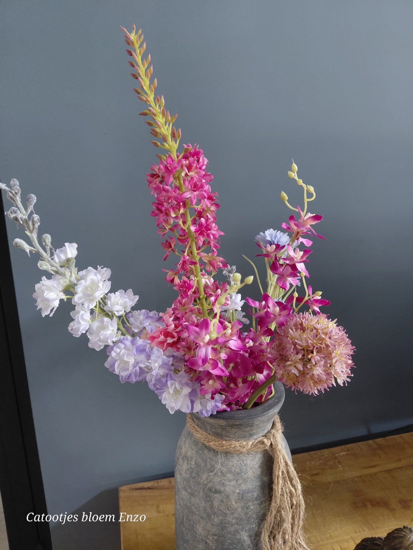 Zijdenboeket Roze /Paars