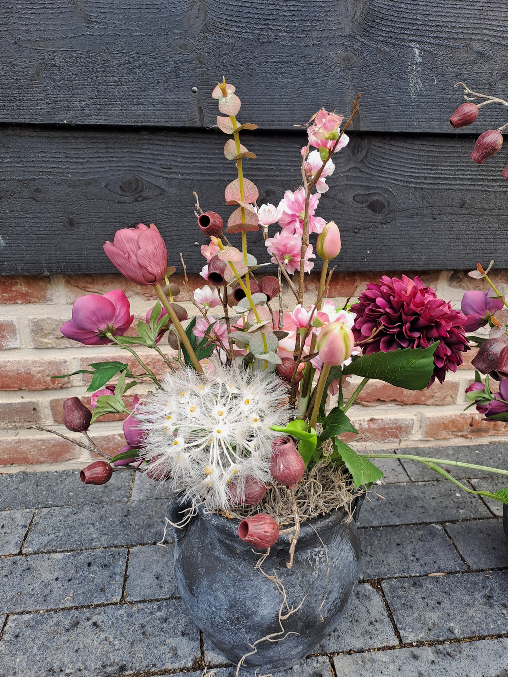 Zijden bloemstuk