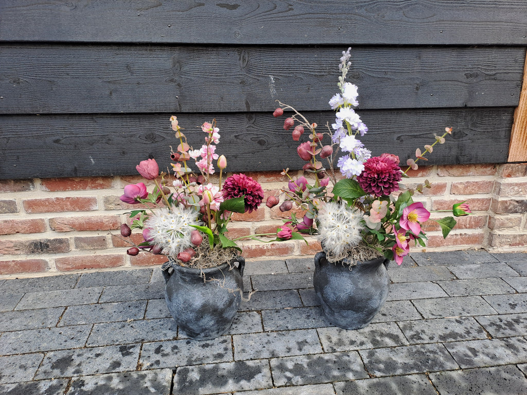 Zijden bloemstuk