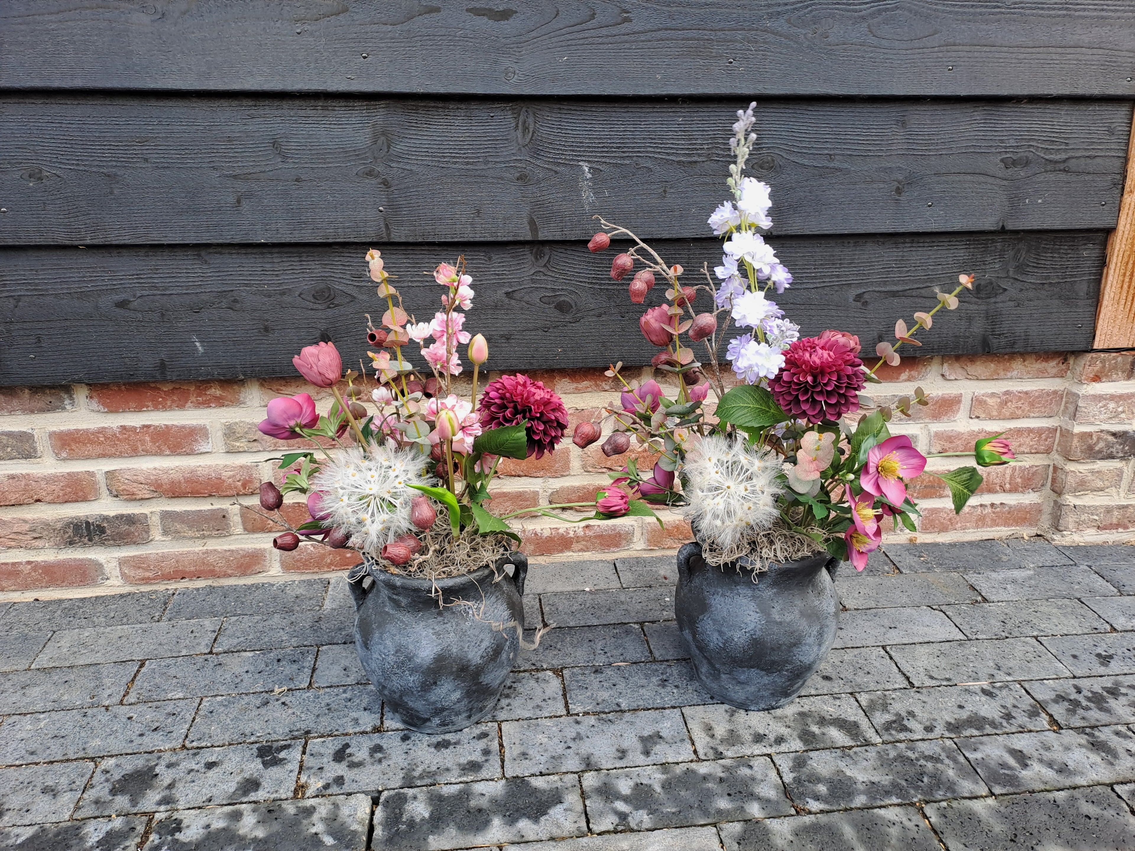 Zijden bloemstuk